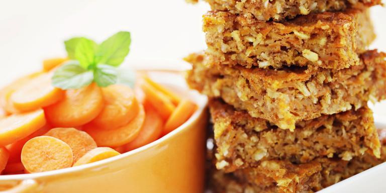 slices of spicy carrot cake